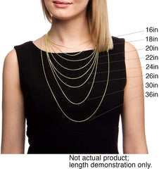 14K Yellow Gold 3mm Mariner Chain, FREE Microfiber Cloth, Solid Flat Anchor Link Necklace, Giorgio Bergamo