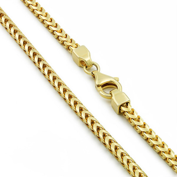 3mm solid on sale gold chain